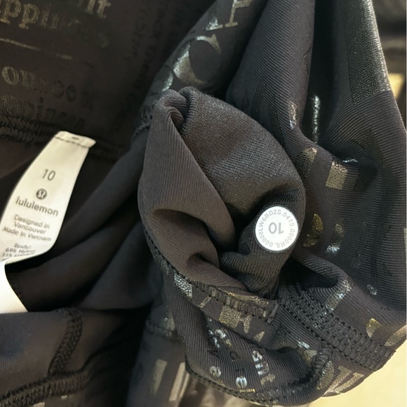 Lululemon🦄BNWT🦄Wunder Under HR 23" Crop Luxtreme✨20YR Manifesto Foil Black✨10 - Picture 13 of 16